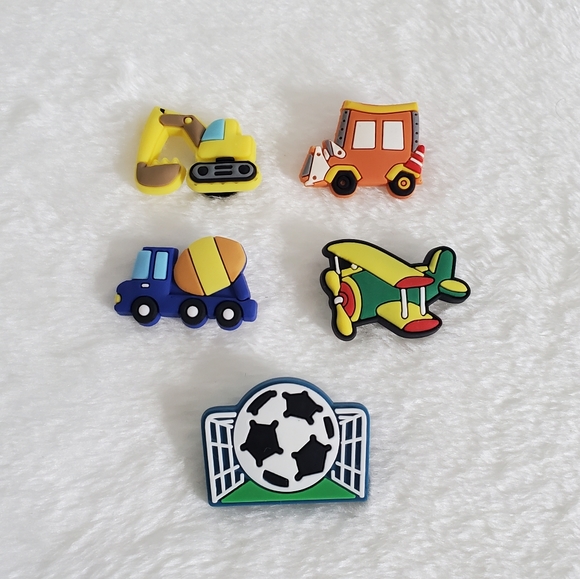 CROCS Accessories Crocs Jibbitz Set Of 5 Soccer Goal Ball Airplane